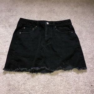 American Eagle Black Jean Skirt